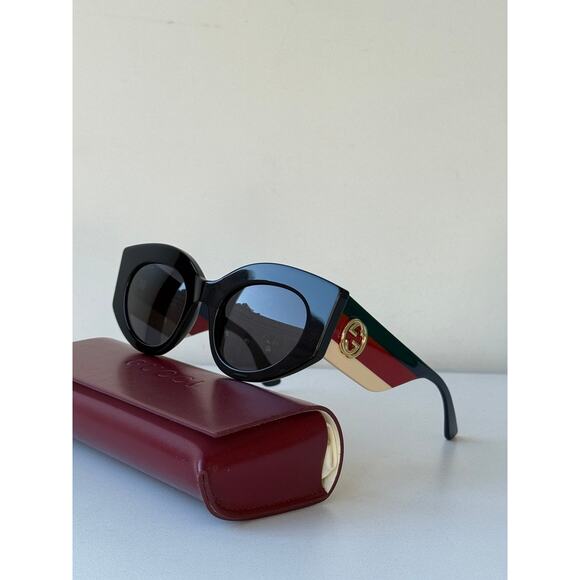 RARE! NEW Gucci GG0275S Striped Arm Cat Eye Sunglasses main image 9